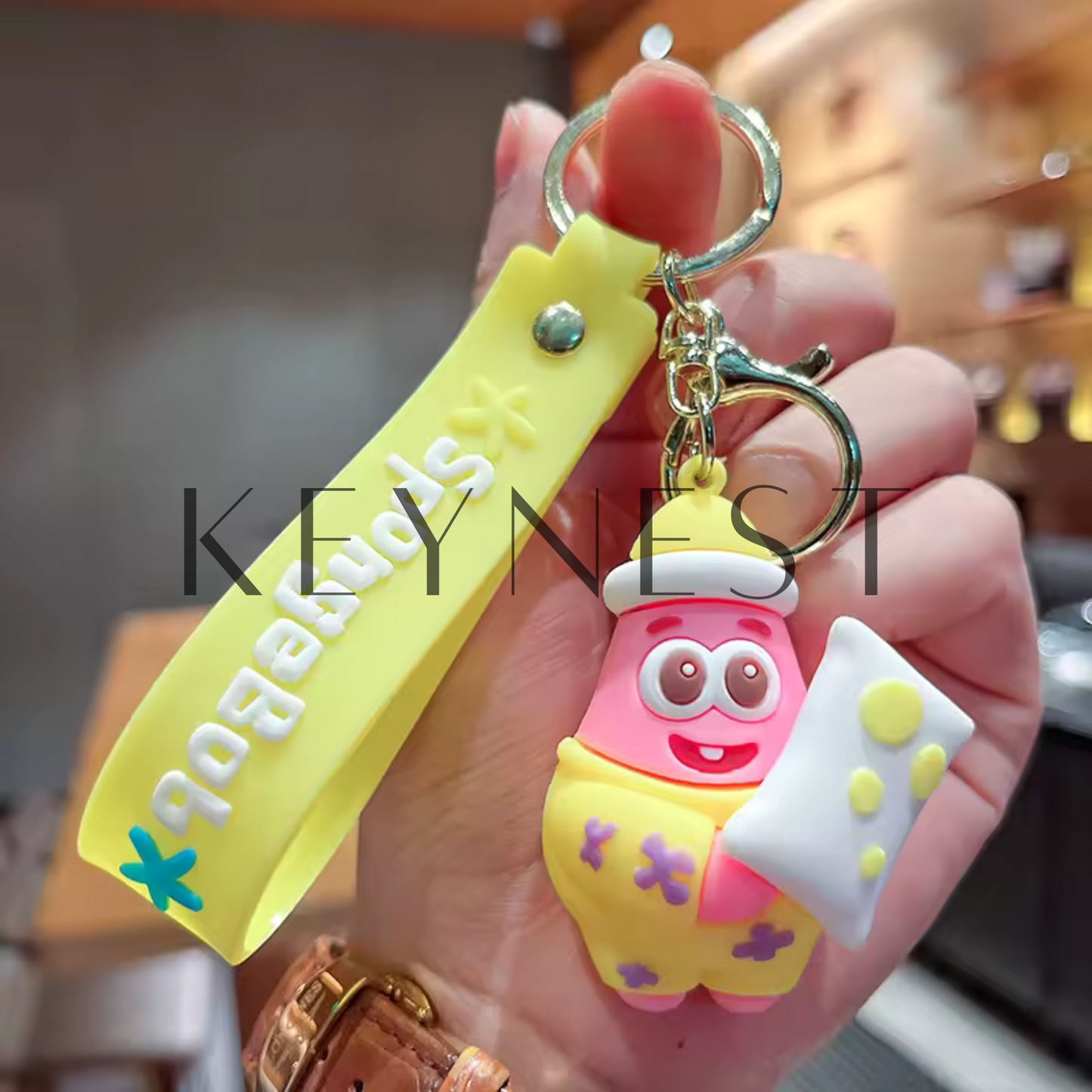 Porte-clé Bob l'Éponge et Patrick Bébé – 2 modèles disponibles pour les fans de Bikini Bottom 🧽