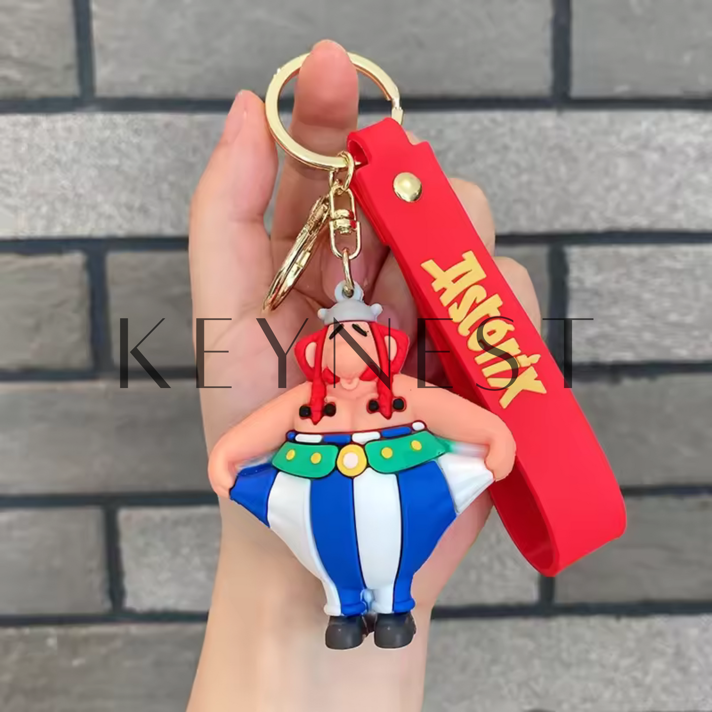 Porte-clé Astérix (2 modèles différents) – Astérix & Obélix, l’irrésistible duo gaulois 🇫🇷🛡️