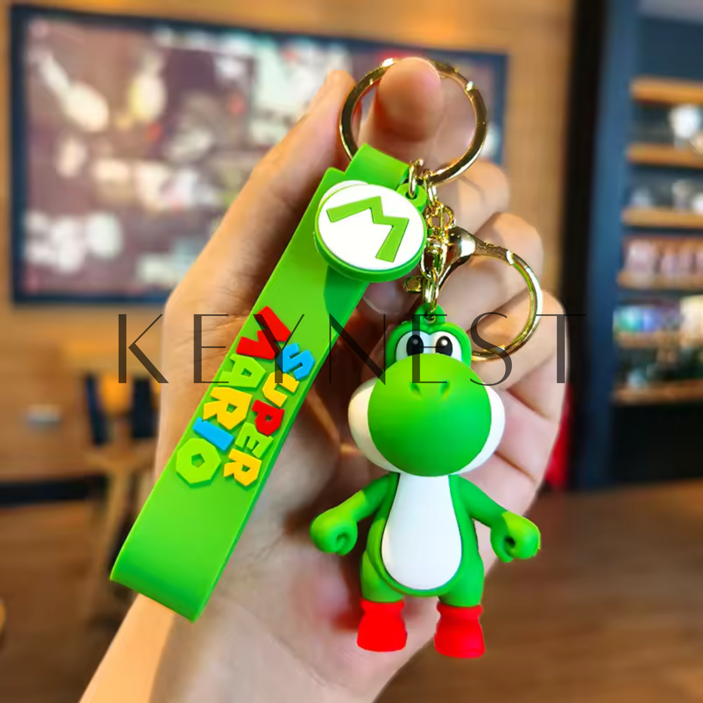 Porte-clé Princesse Peach et Yoshi – 2 modèles tout droit sortis du Royaume Champignon 👑🦖
