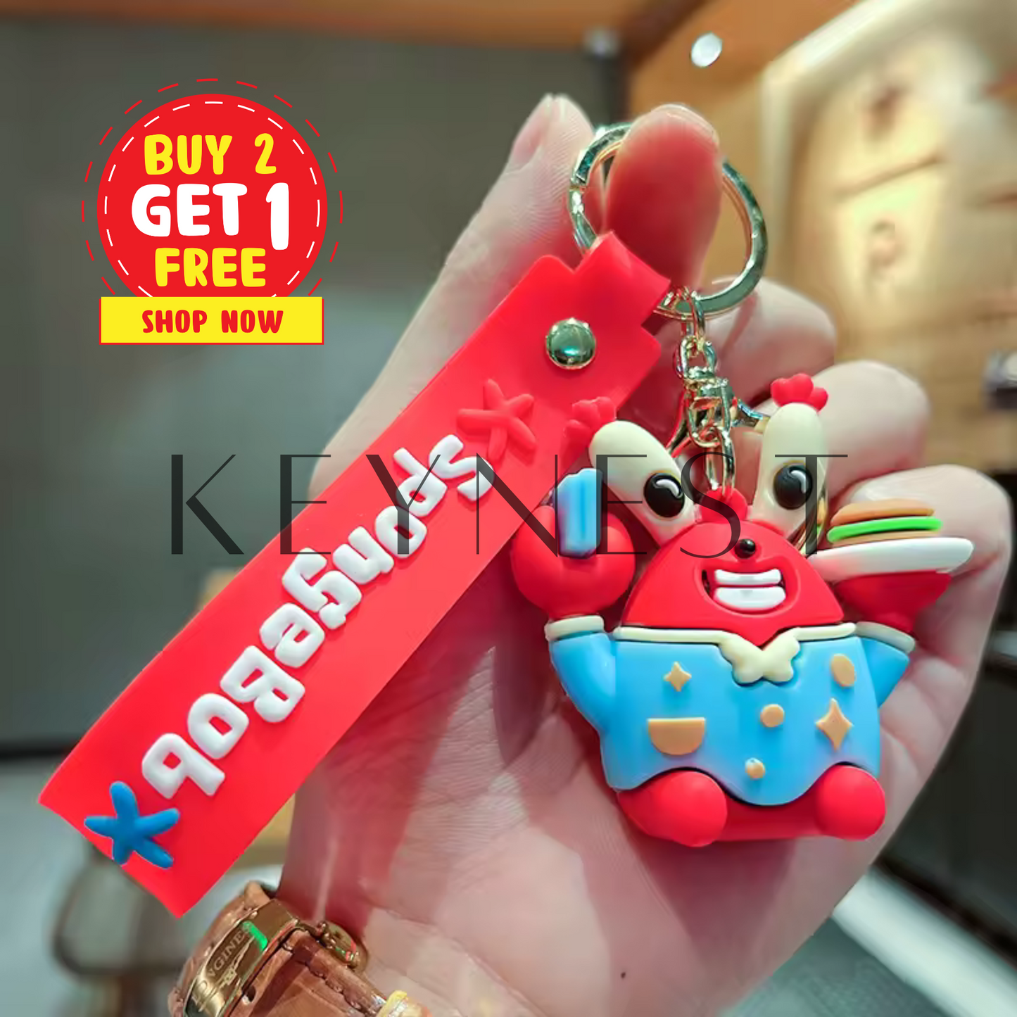 Porte-clé Mr. Krabs Bébé – Disponible pour les fans de Bikini Bottom 🦀