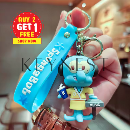 Porte-clé Squilliam Fancyson Bébé – Pour les fans stylés de Bikini Bottom 🎩