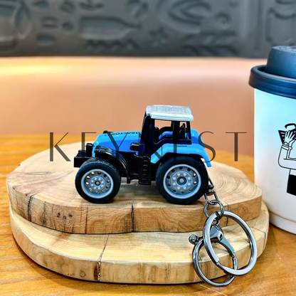 Porte-clé Tracteur – 4 couleurs au choix : rouge,bleu, vert, ou jaune 🚜