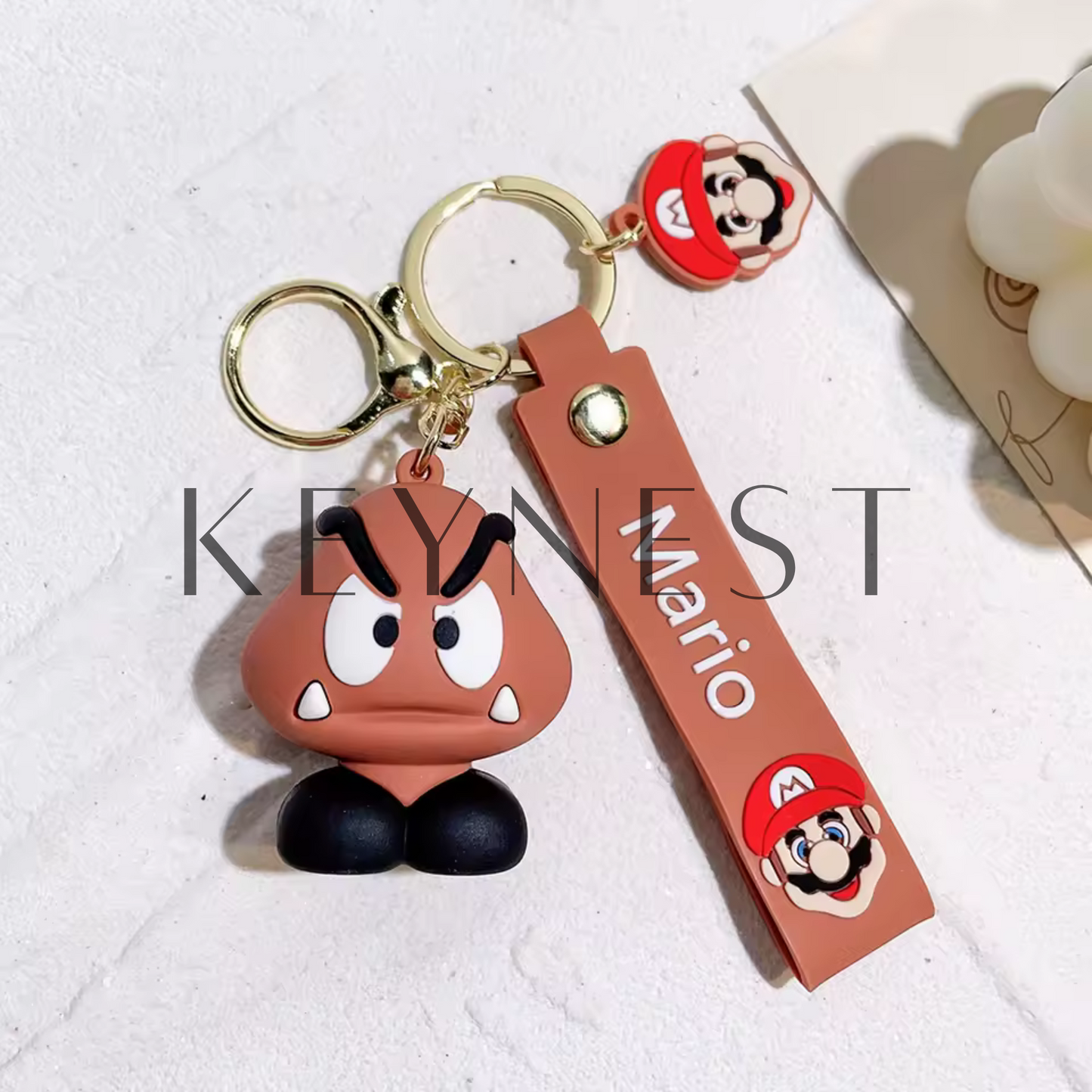 Porte-clé Toad, Goomba et Koopa Troopa – 3 modèles issus du monde de Mario 🍄🐢👾