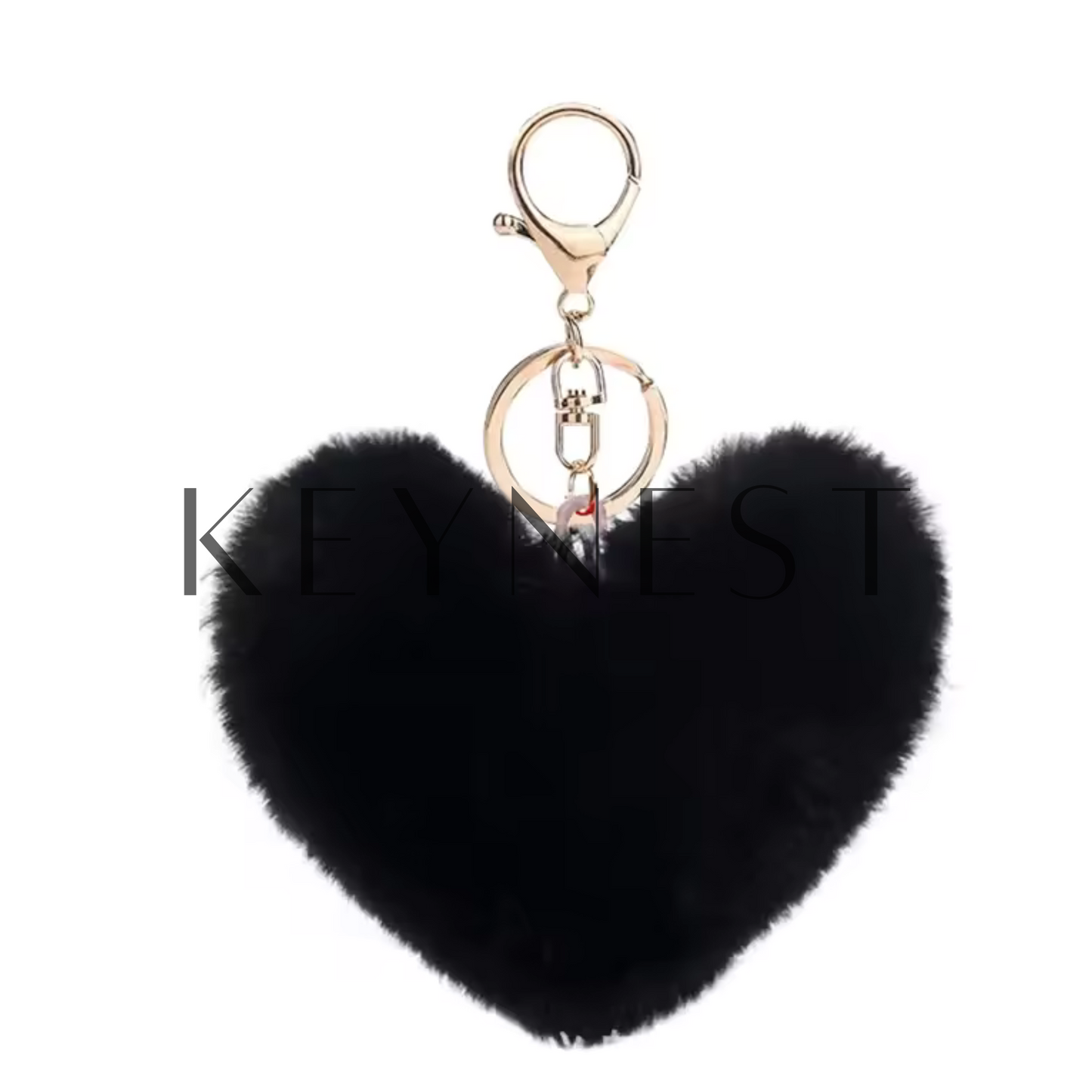 Porte-clé Pompon Cœur – 18 coloris tout doux à collectionner 💕🎀