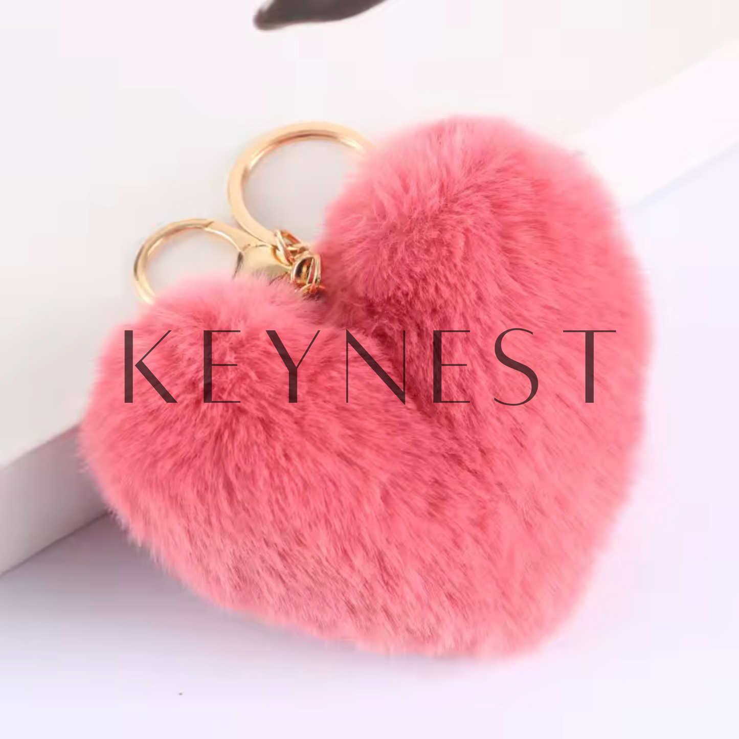 Porte-clé Pompon Cœur – 18 coloris tout doux à collectionner 💕🎀