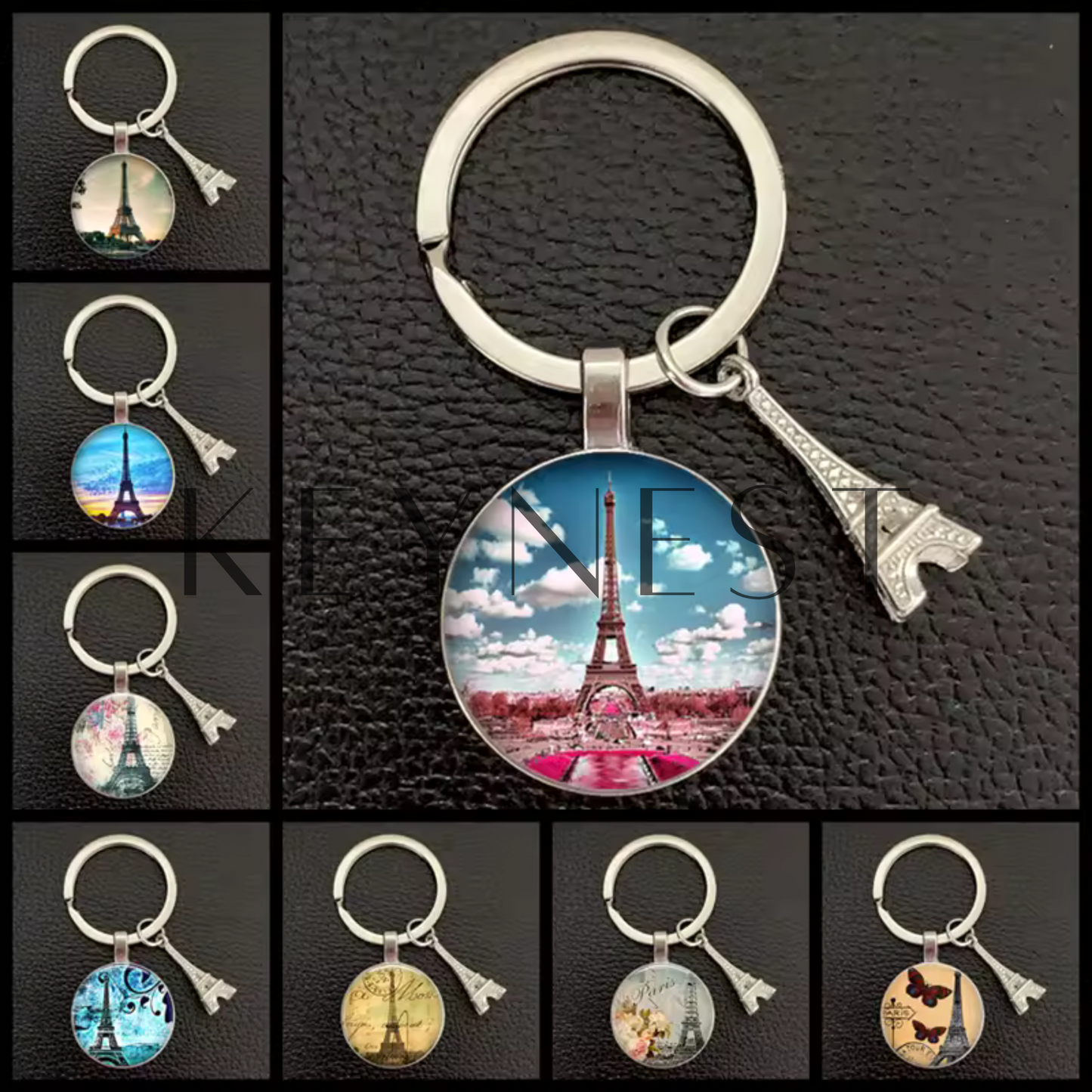 Porte-clés Tour Eiffel – 12 modèles disponibles pour une touche parisienne ✨