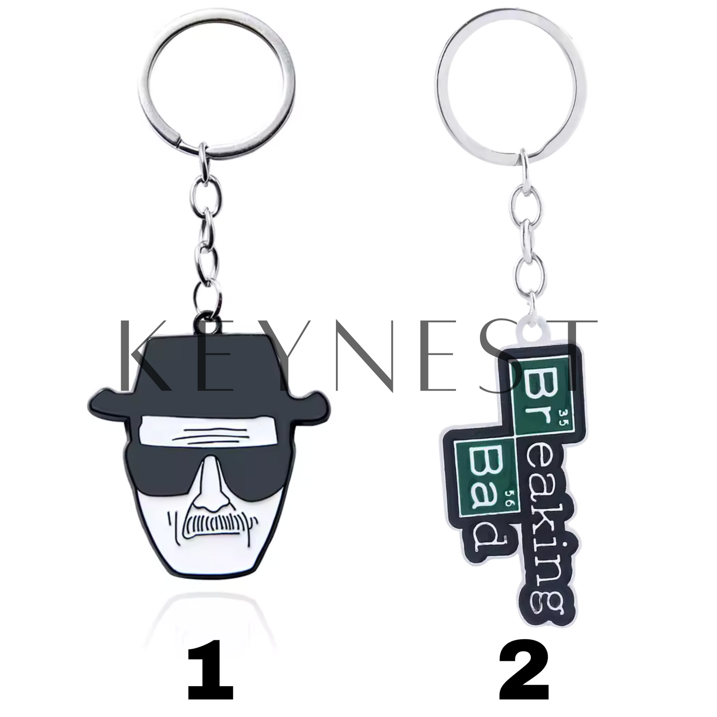 Porte-clés Breaking Bad – 2 Modèles Cultes à Collectionner ! ⚛️