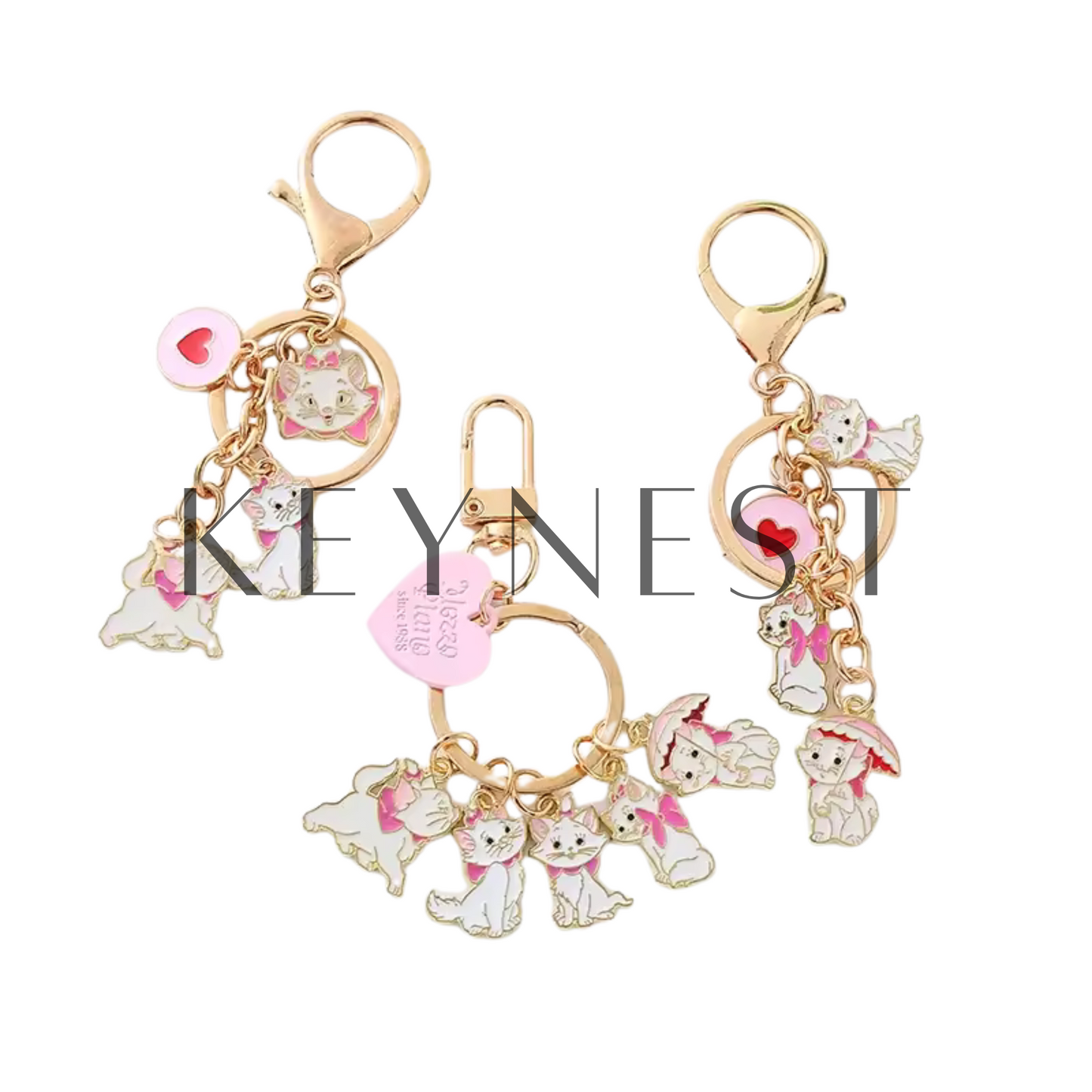 Porte-clés Marie – 3 Modèles Adorables des Aristochats ! 🎀