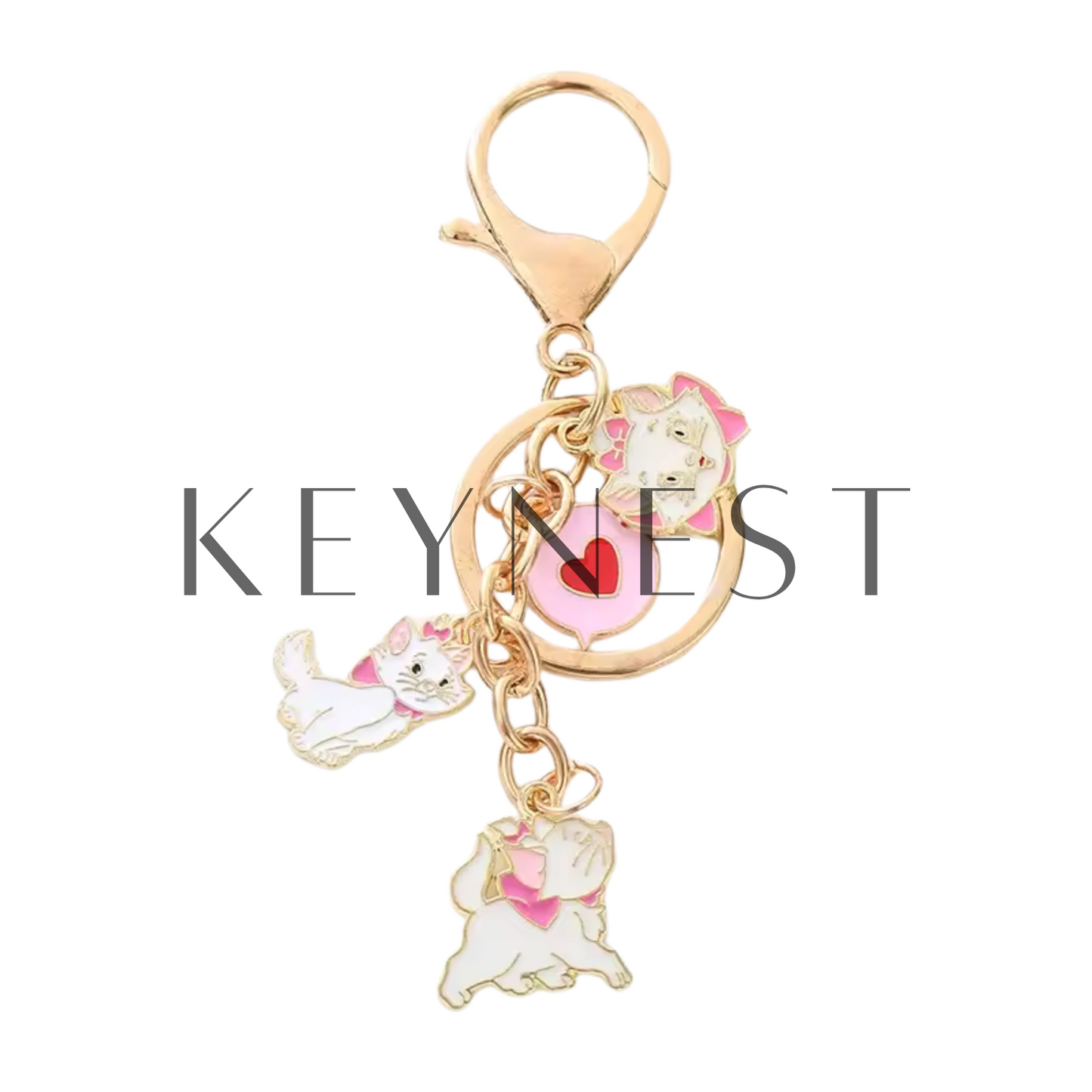 Porte-clés Marie – 3 Modèles Adorables des Aristochats ! 🎀