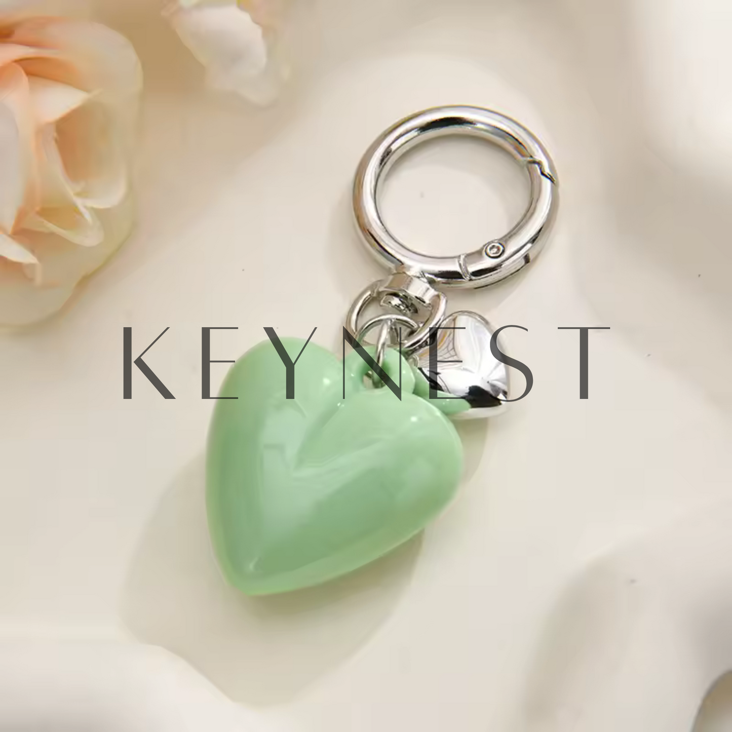 Porte-clé Cœur – 8 coloris pour matcher toutes les vibes 💖🔑