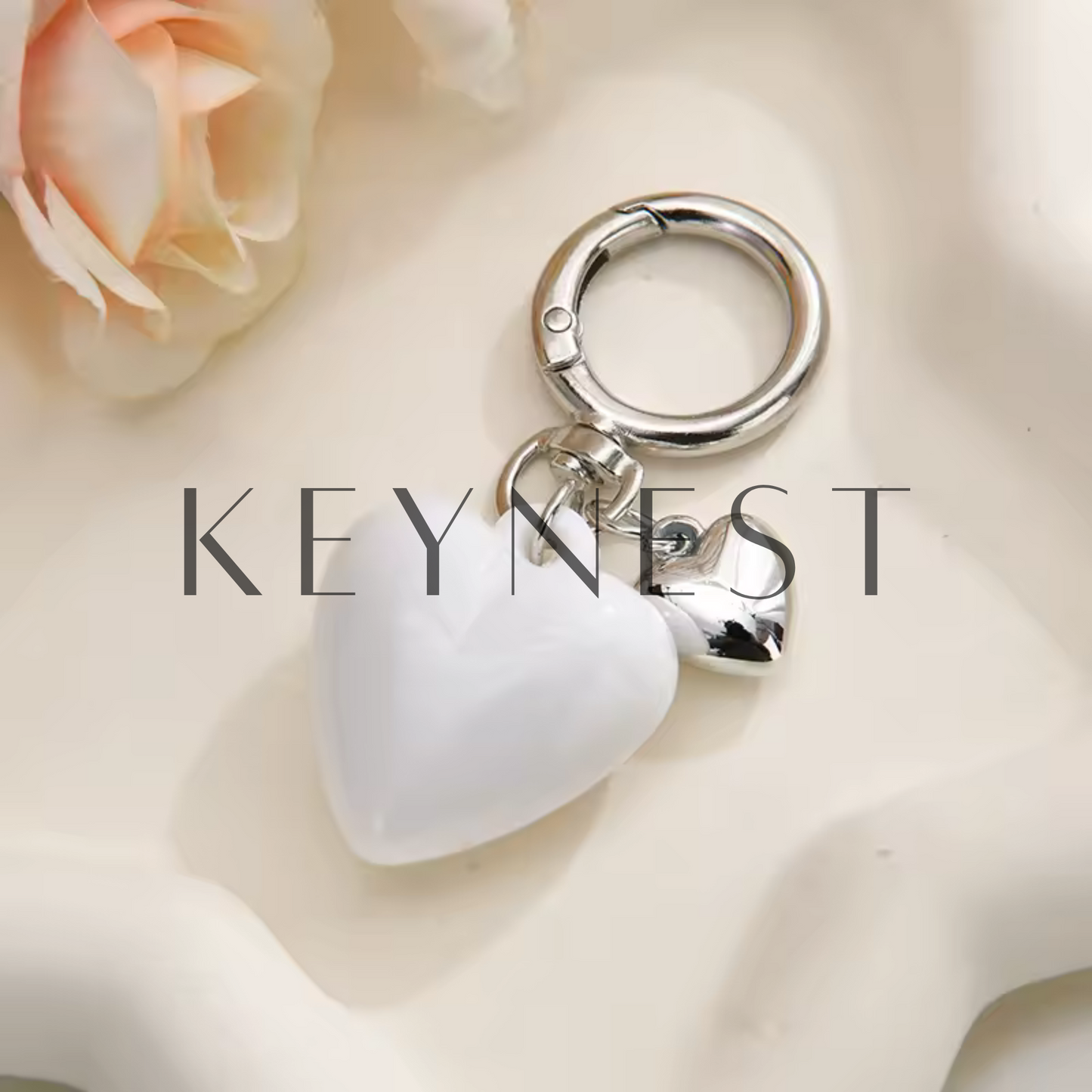 Porte-clé Cœur – 8 coloris pour matcher toutes les vibes 💖🔑