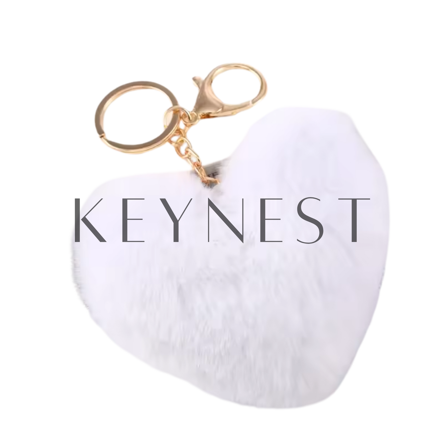 Porte-clé Pompon Cœur – 18 coloris tout doux à collectionner 💕🎀