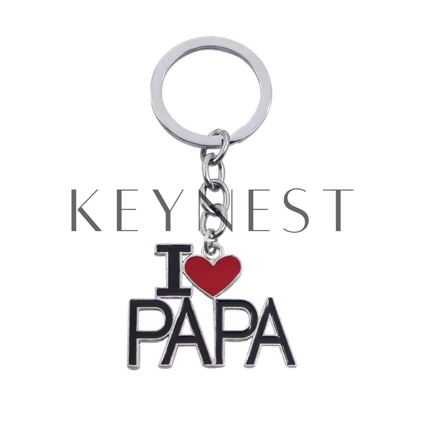 Porte-clés "I Love" – 4 Modèles Tendres pour Toute la Famille 🎁