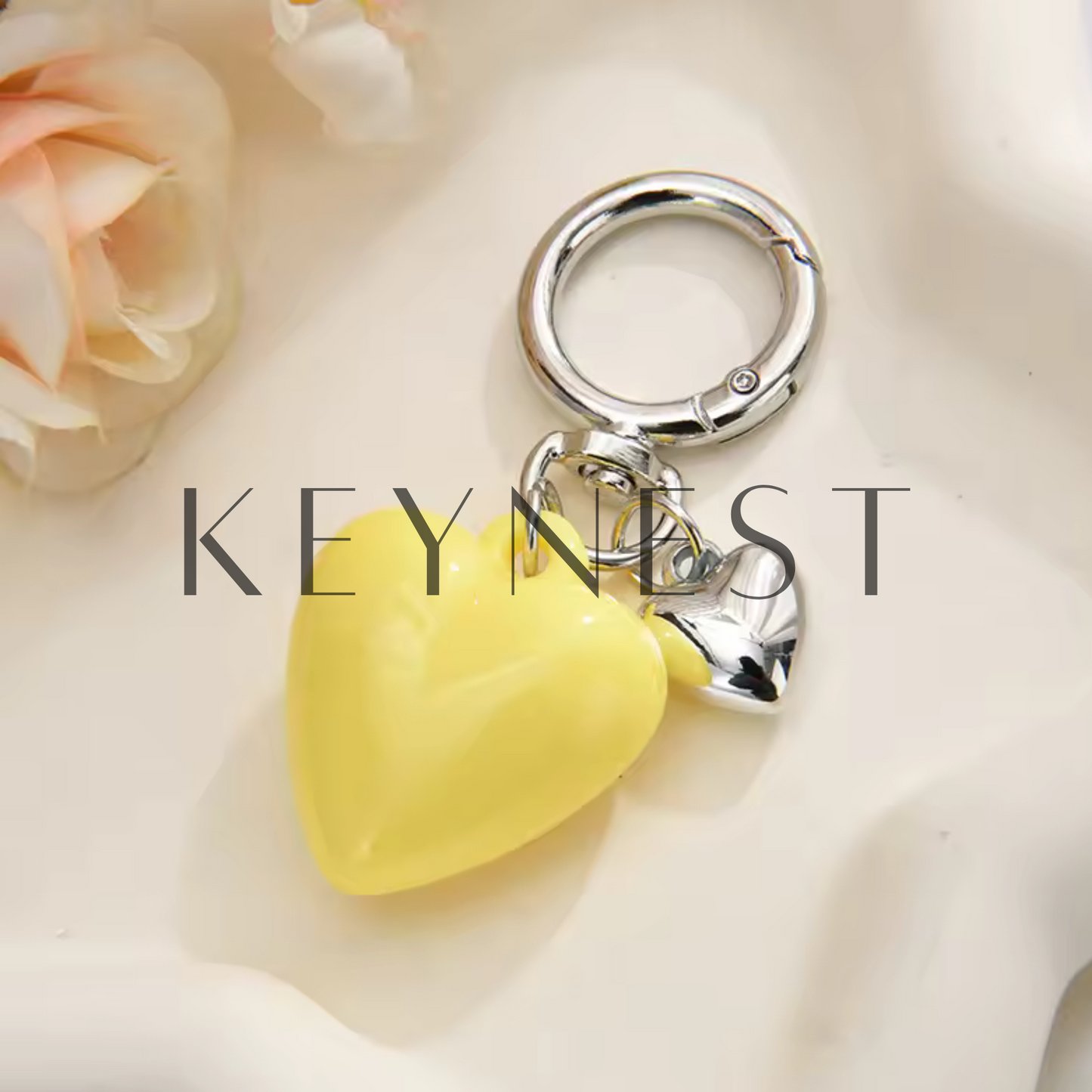 Porte-clé Cœur – 8 coloris pour matcher toutes les vibes 💖🔑