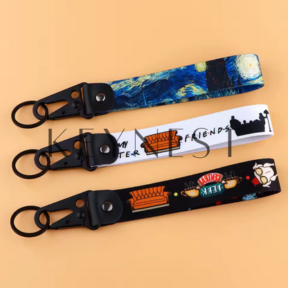 Porte-clés Longs – Friends (x2) & Inspiration Artistique (x1) 🧡🎨