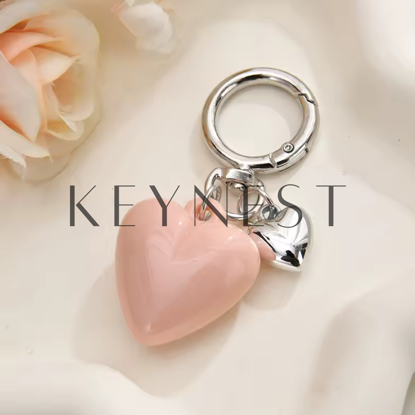 Porte-clé Cœur – 8 coloris pour matcher toutes les vibes 💖🔑