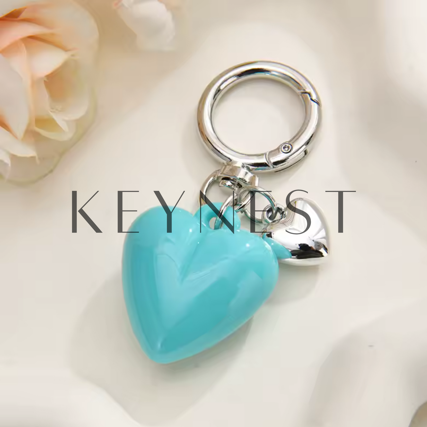 Porte-clé Cœur – 8 coloris pour matcher toutes les vibes 💖🔑