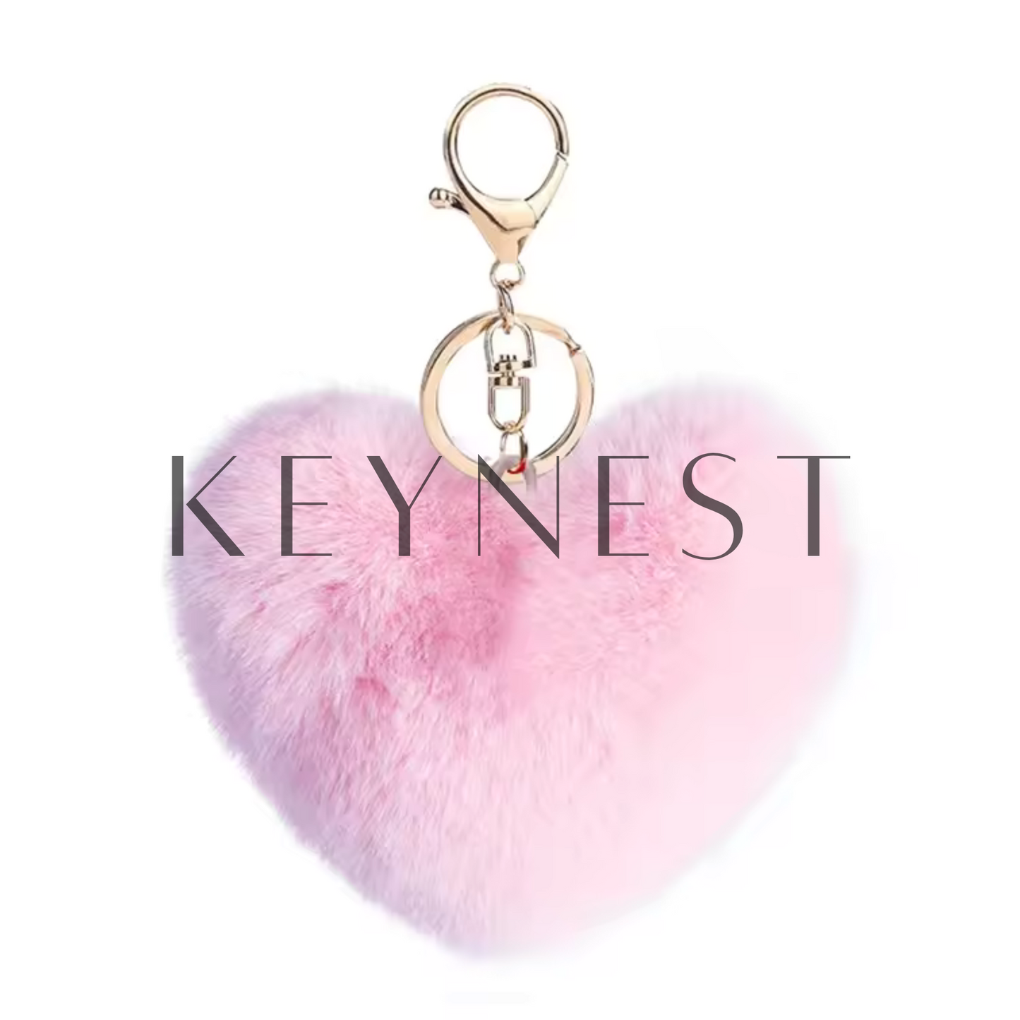 Porte-clé Pompon Cœur – 18 coloris tout doux à collectionner 💕🎀